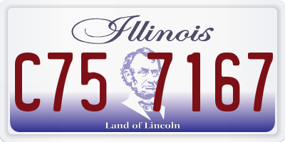 IL license plate C757167