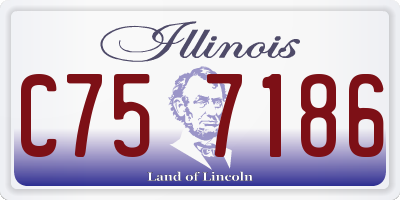 IL license plate C757186
