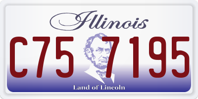 IL license plate C757195
