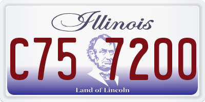 IL license plate C757200