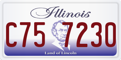 IL license plate C757230