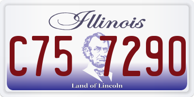 IL license plate C757290