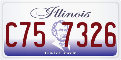 IL license plate C757326