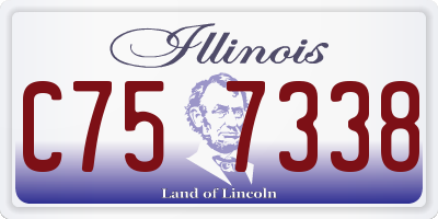 IL license plate C757338