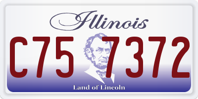 IL license plate C757372