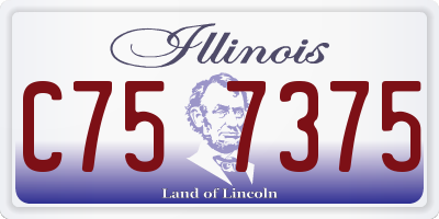 IL license plate C757375