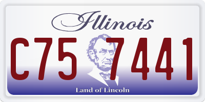 IL license plate C757441