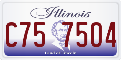 IL license plate C757504