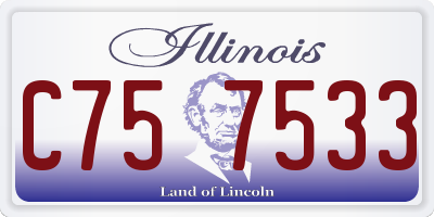 IL license plate C757533