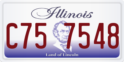 IL license plate C757548