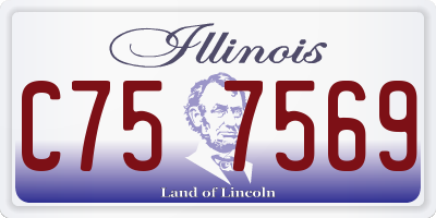 IL license plate C757569
