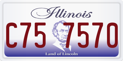 IL license plate C757570