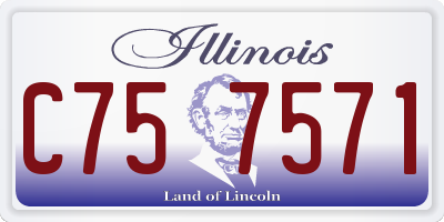 IL license plate C757571