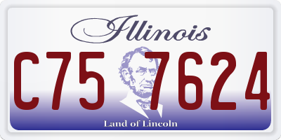 IL license plate C757624