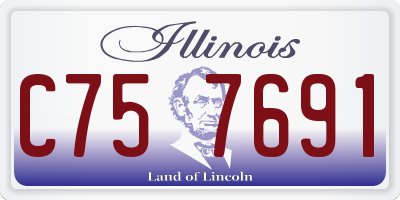 IL license plate C757691
