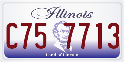 IL license plate C757713