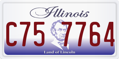 IL license plate C757764
