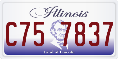 IL license plate C757837