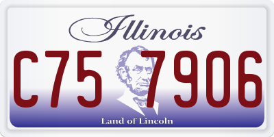 IL license plate C757906