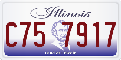 IL license plate C757917