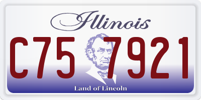 IL license plate C757921