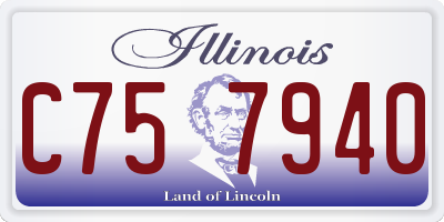 IL license plate C757940