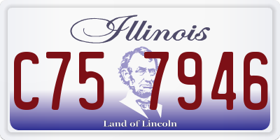 IL license plate C757946