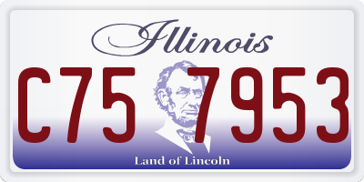 IL license plate C757953