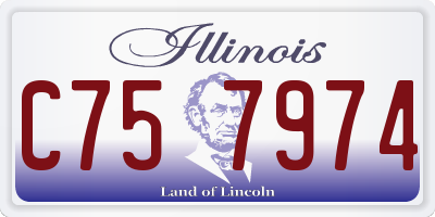 IL license plate C757974