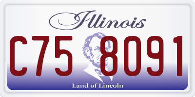 IL license plate C758091