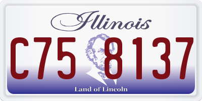 IL license plate C758137