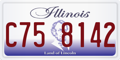 IL license plate C758142
