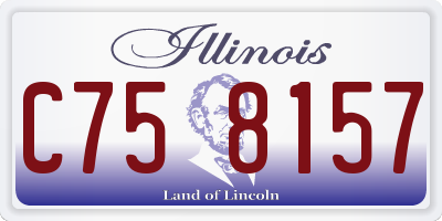 IL license plate C758157