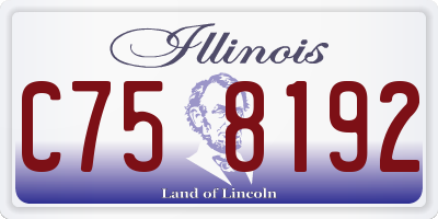 IL license plate C758192