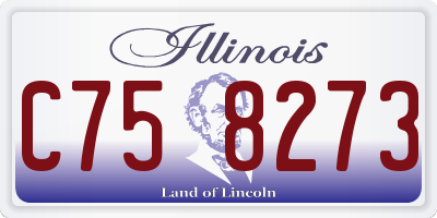 IL license plate C758273