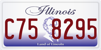 IL license plate C758295