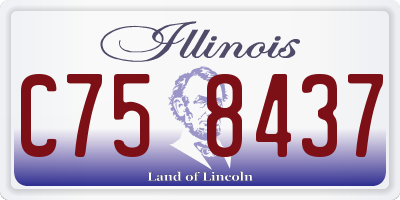 IL license plate C758437