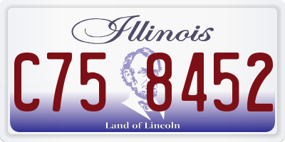 IL license plate C758452