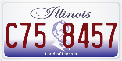 IL license plate C758457