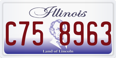 IL license plate C758963