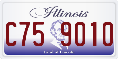 IL license plate C759010