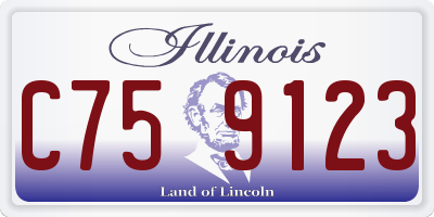 IL license plate C759123