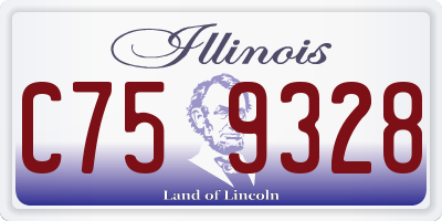 IL license plate C759328