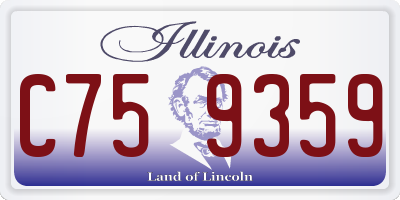 IL license plate C759359
