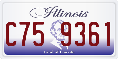 IL license plate C759361