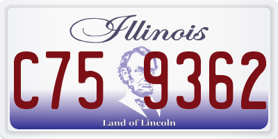 IL license plate C759362