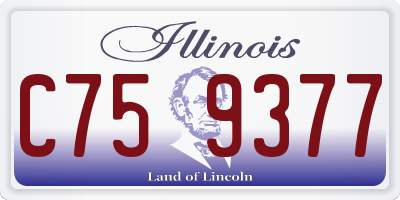 IL license plate C759377