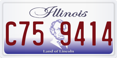 IL license plate C759414