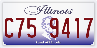 IL license plate C759417