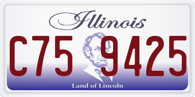IL license plate C759425
